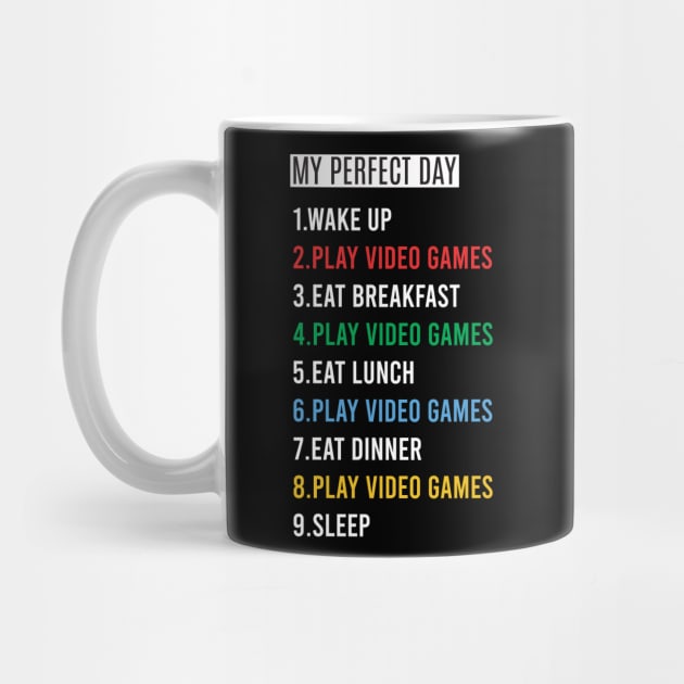 Perfect Day Gamer Gifts for Teen Boys - Video Games Men by IbrahemHassan